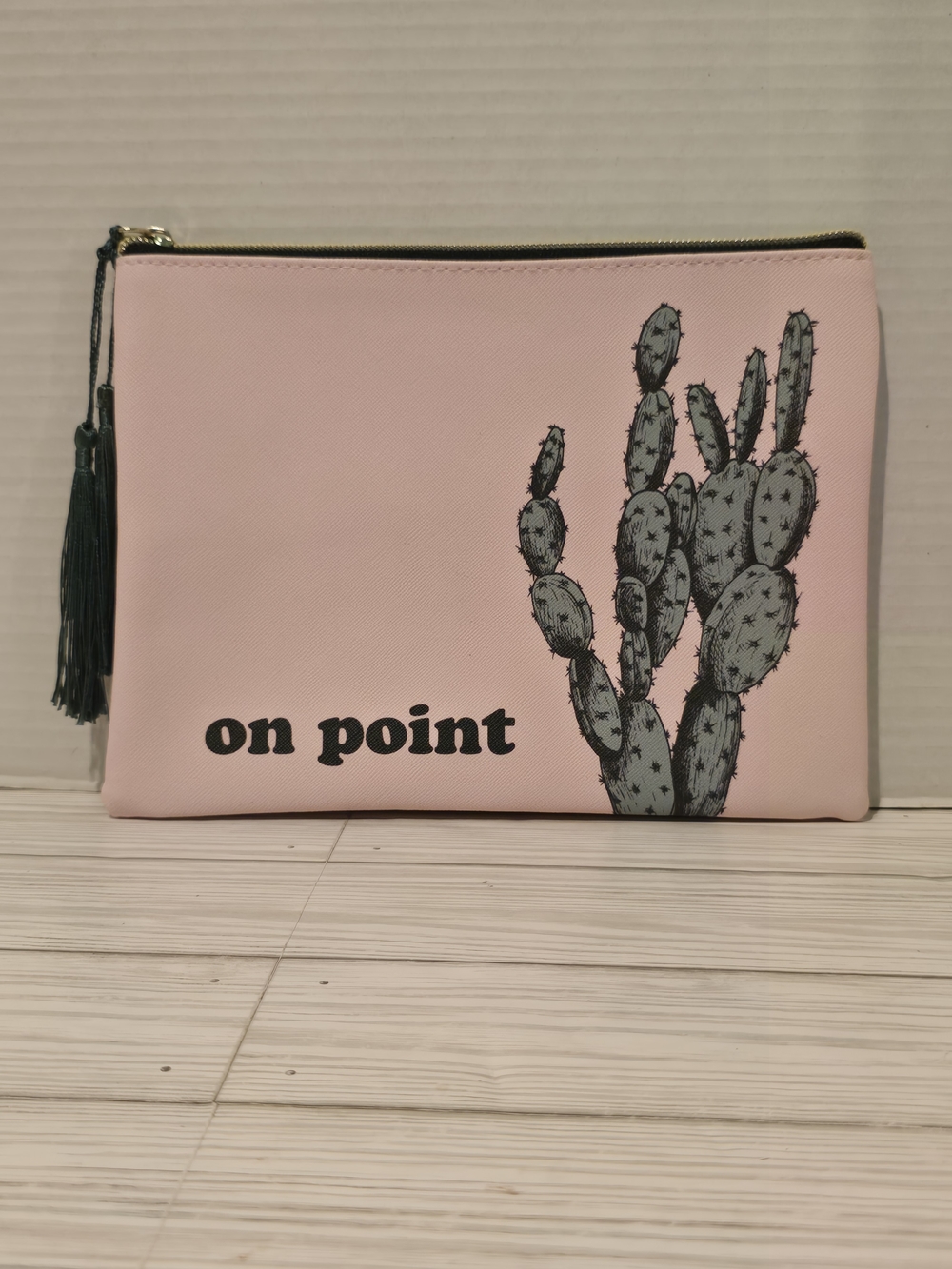 Olivia Moss Pale Pink Plant Perfection Cosmetic Travel Makeup Bag
